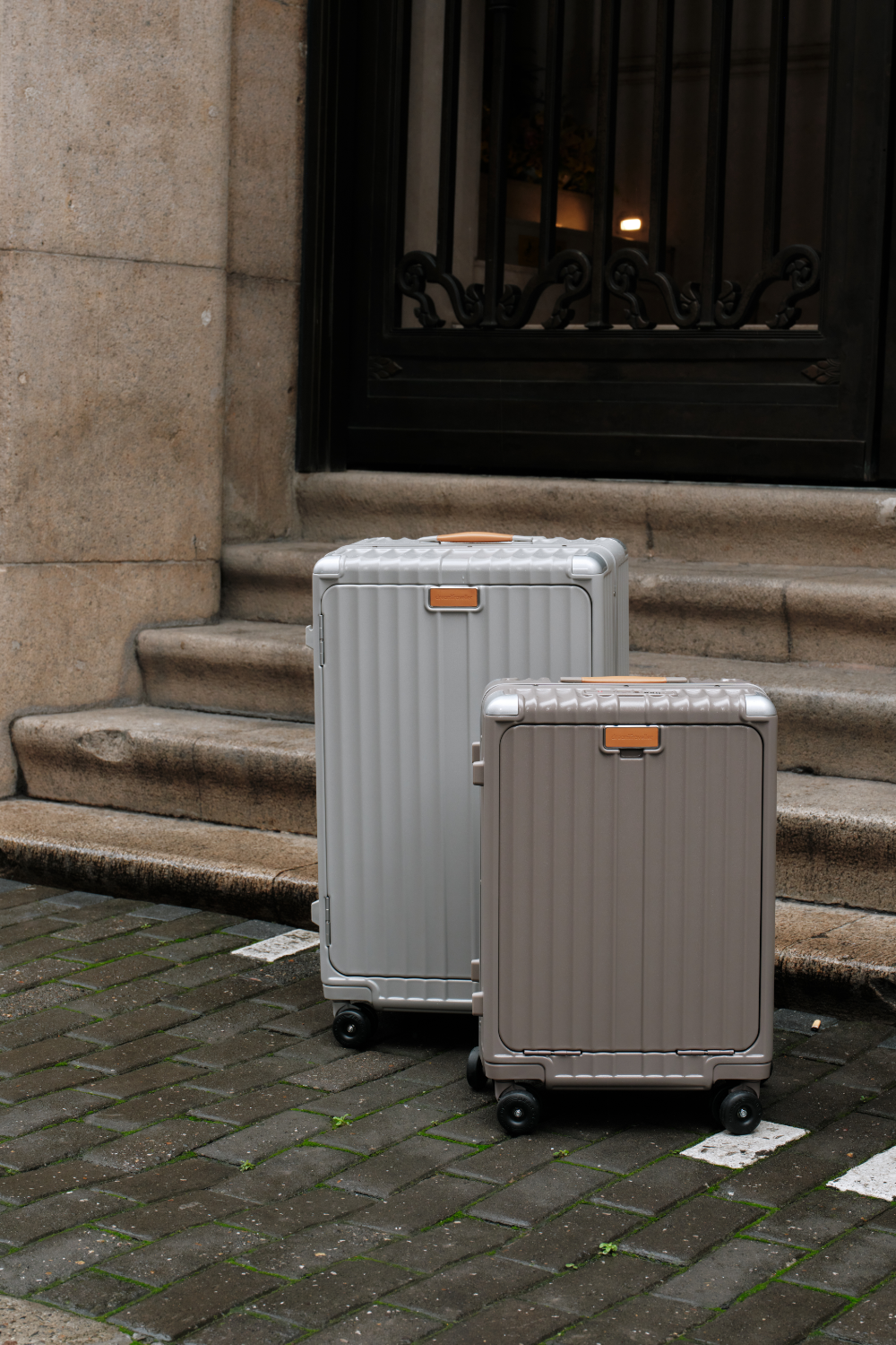 Nobl Travel Multi-Function Polycarbonate Luggage Collection with Carry On and Checked Suitcases