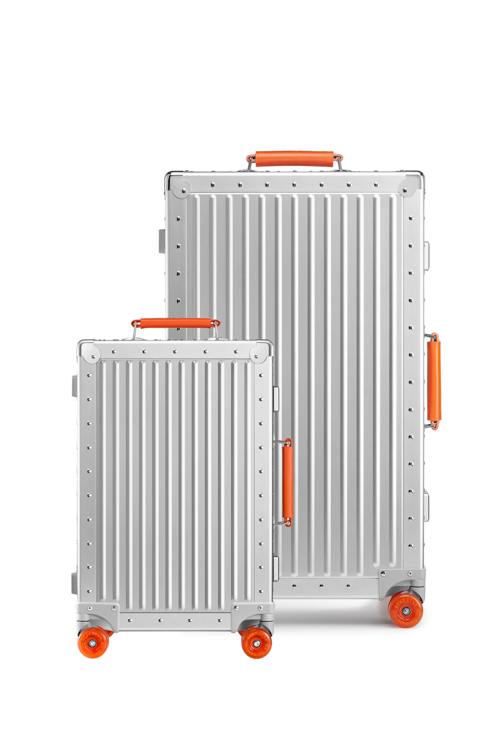 Nobl Travel Essential Aluminum Luggage Set 22 Inch Carry On and 28 Inch Checked Suitcase