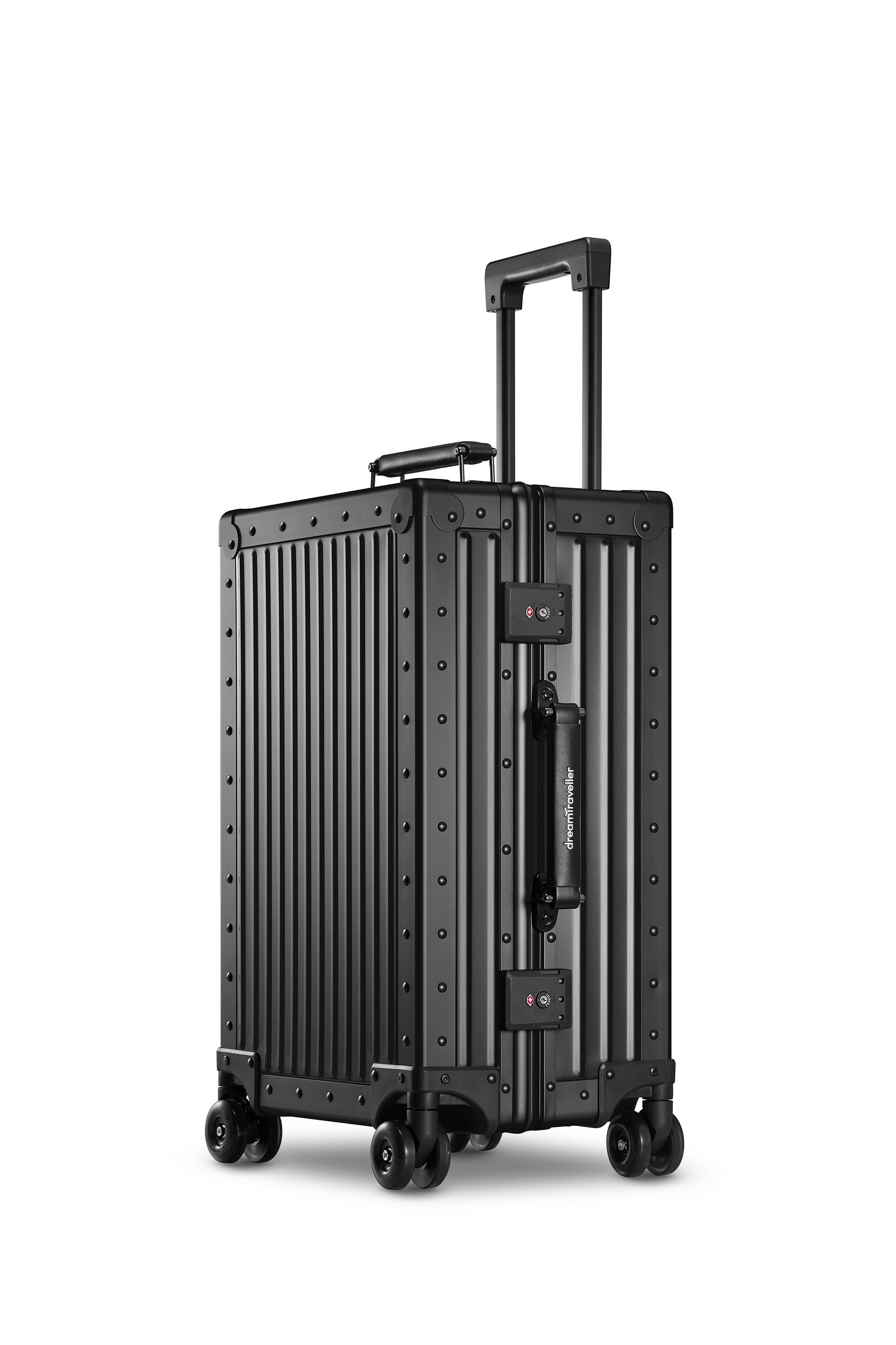 Nobl Travel Essential Aluminum Luggage Set 22 Inch Carry On and 28 Inch Checked Suitcase