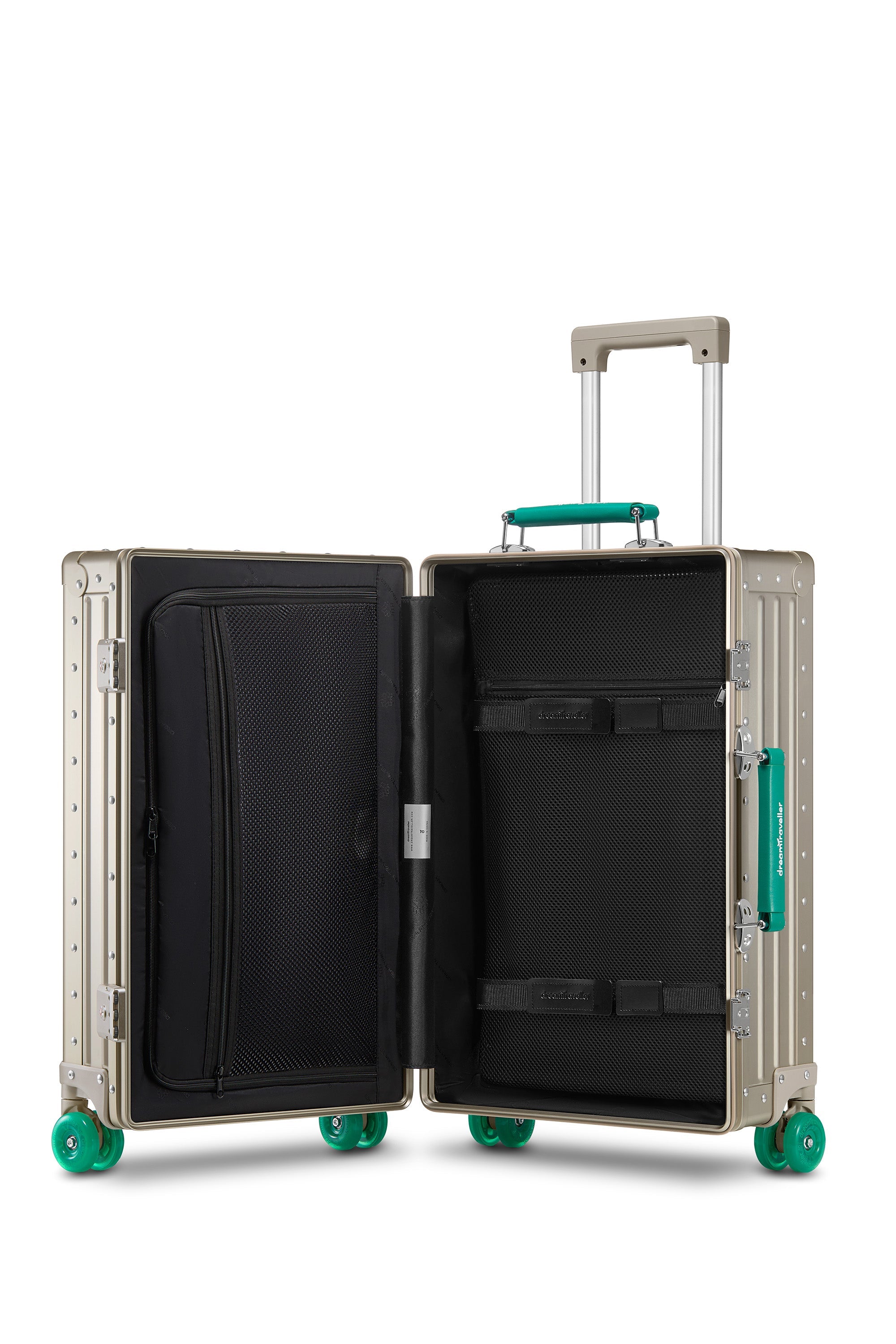 Nobl Travel Aluminum Bigger Carry On Suitcase 22 Inch with TSA Locks and Laptop Compartment