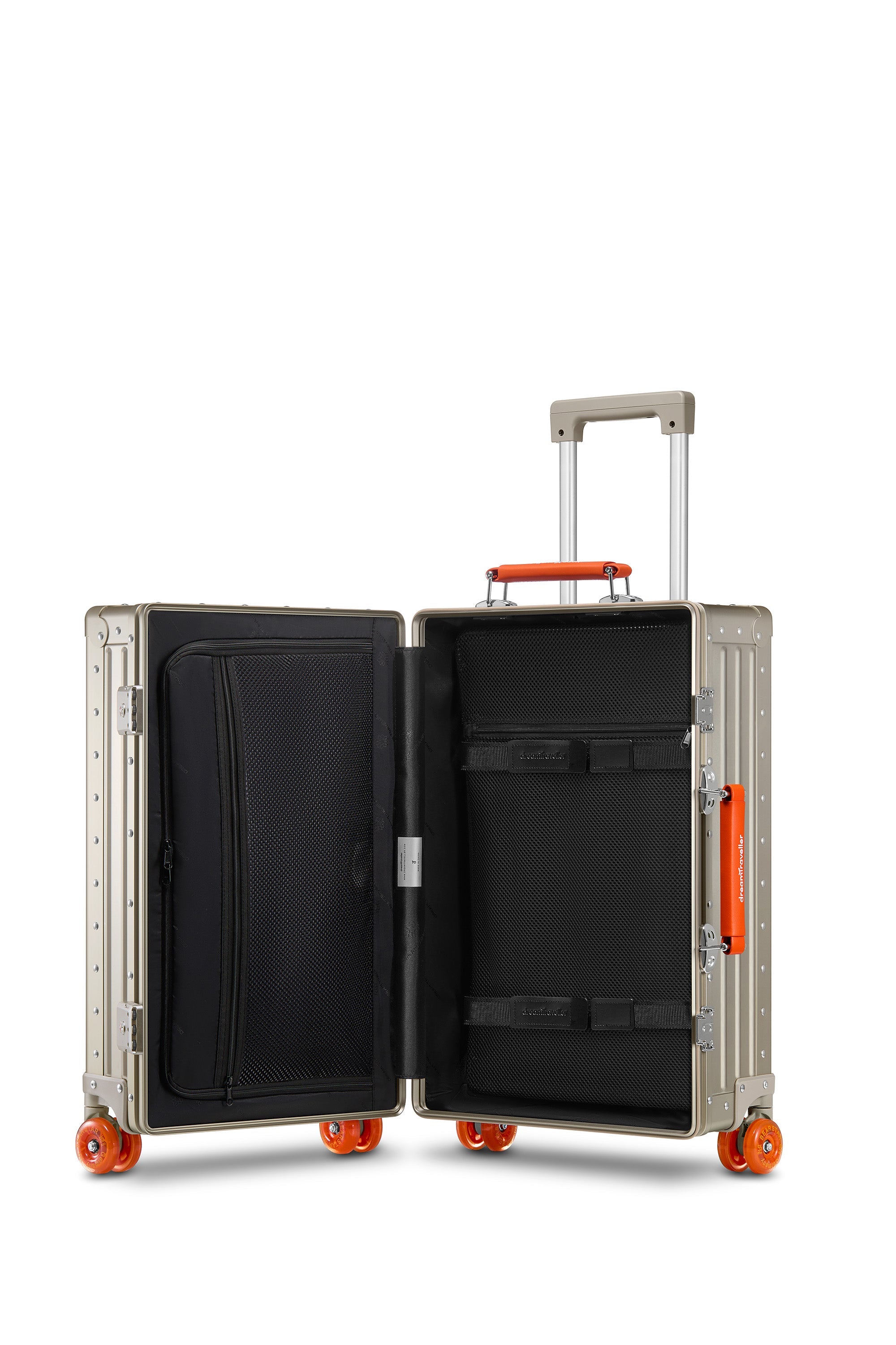Nobl Travel Aluminum Bigger Carry On Suitcase 22 Inch with TSA Locks and Laptop Compartment