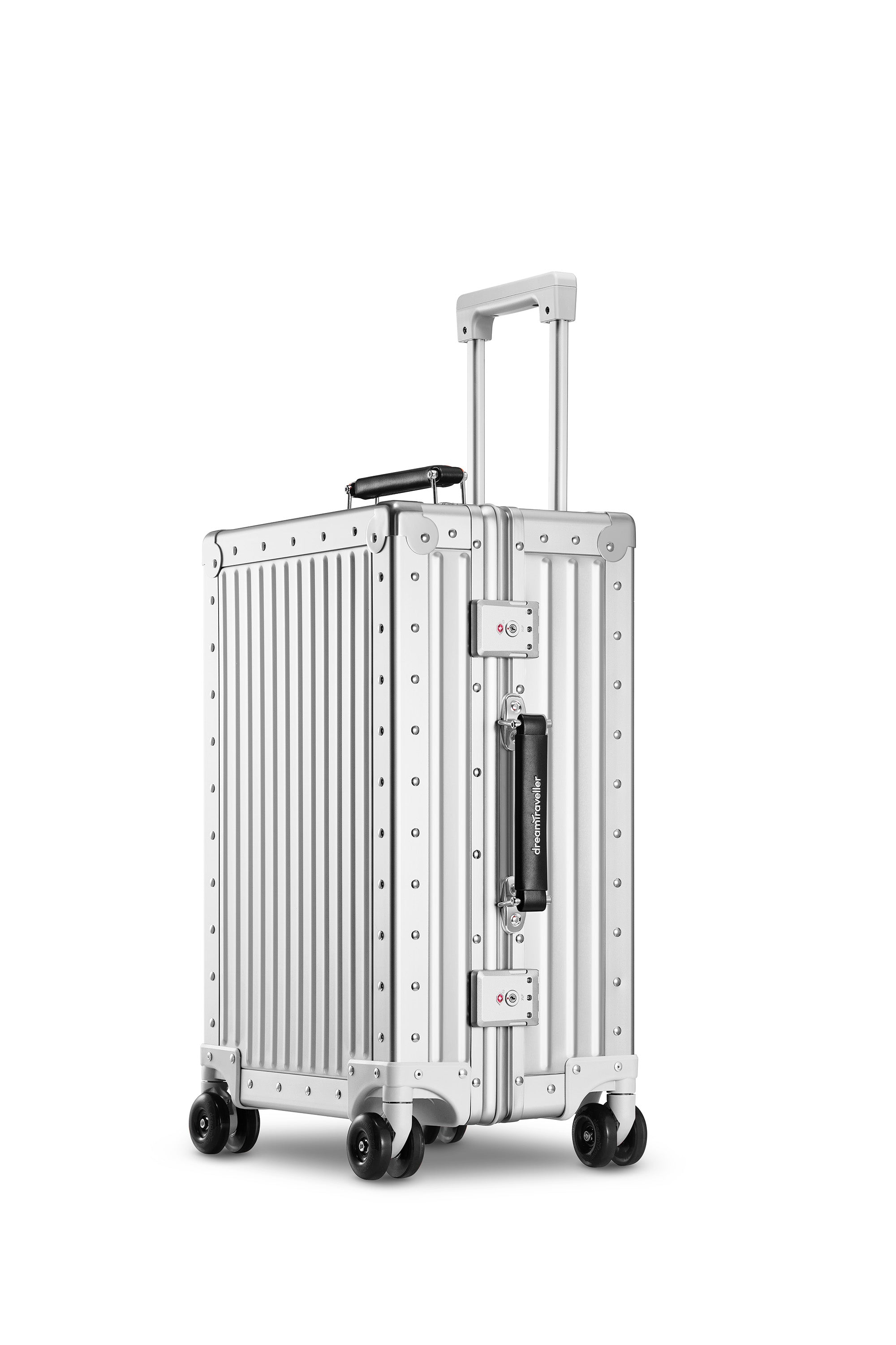 Nobl Travel Aluminum Bigger Carry On Suitcase 22 Inch with TSA Locks and Laptop Compartment