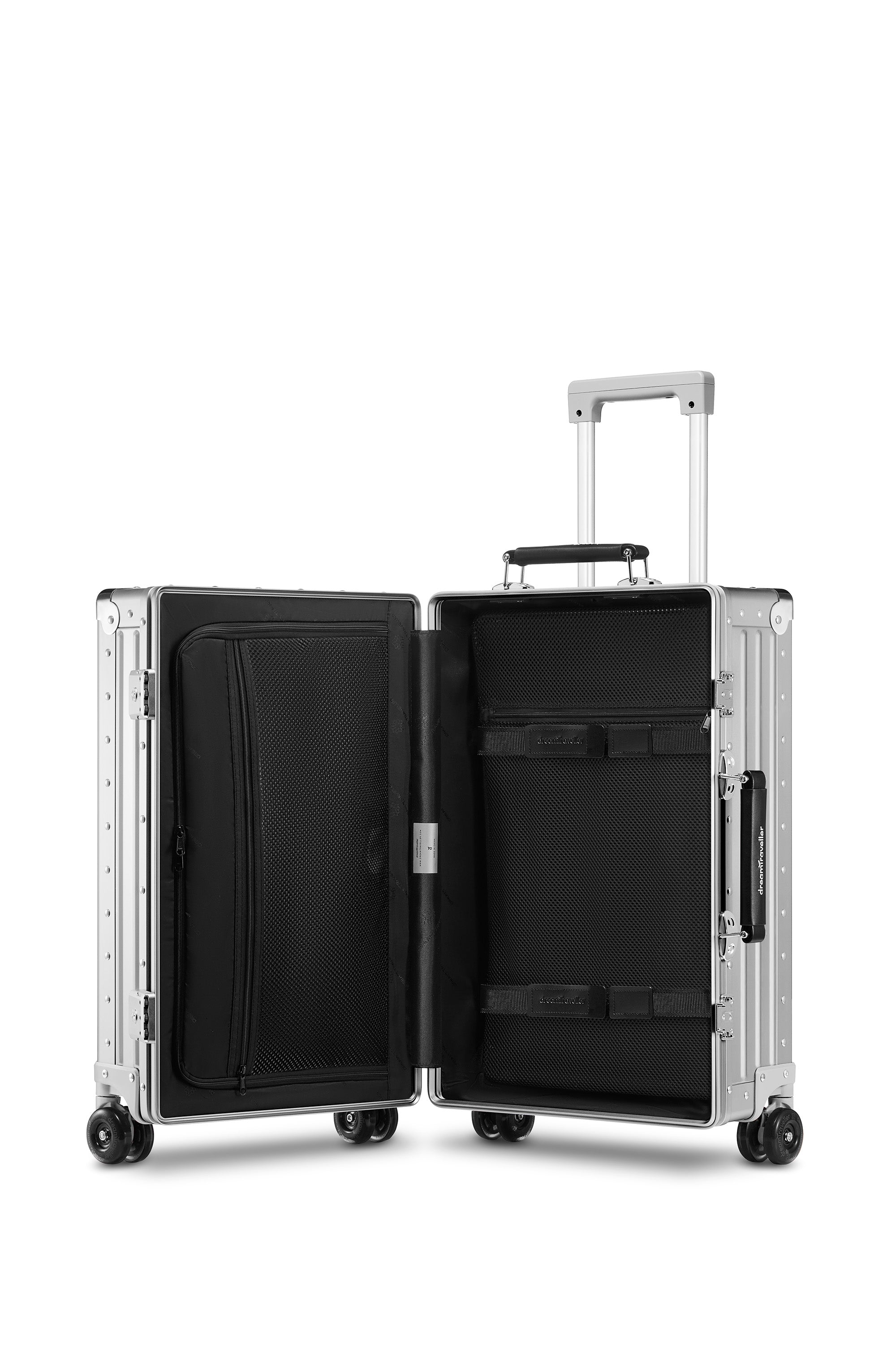 Nobl Travel Aluminum Bigger Carry On Suitcase 22 Inch with TSA Locks and Laptop Compartment