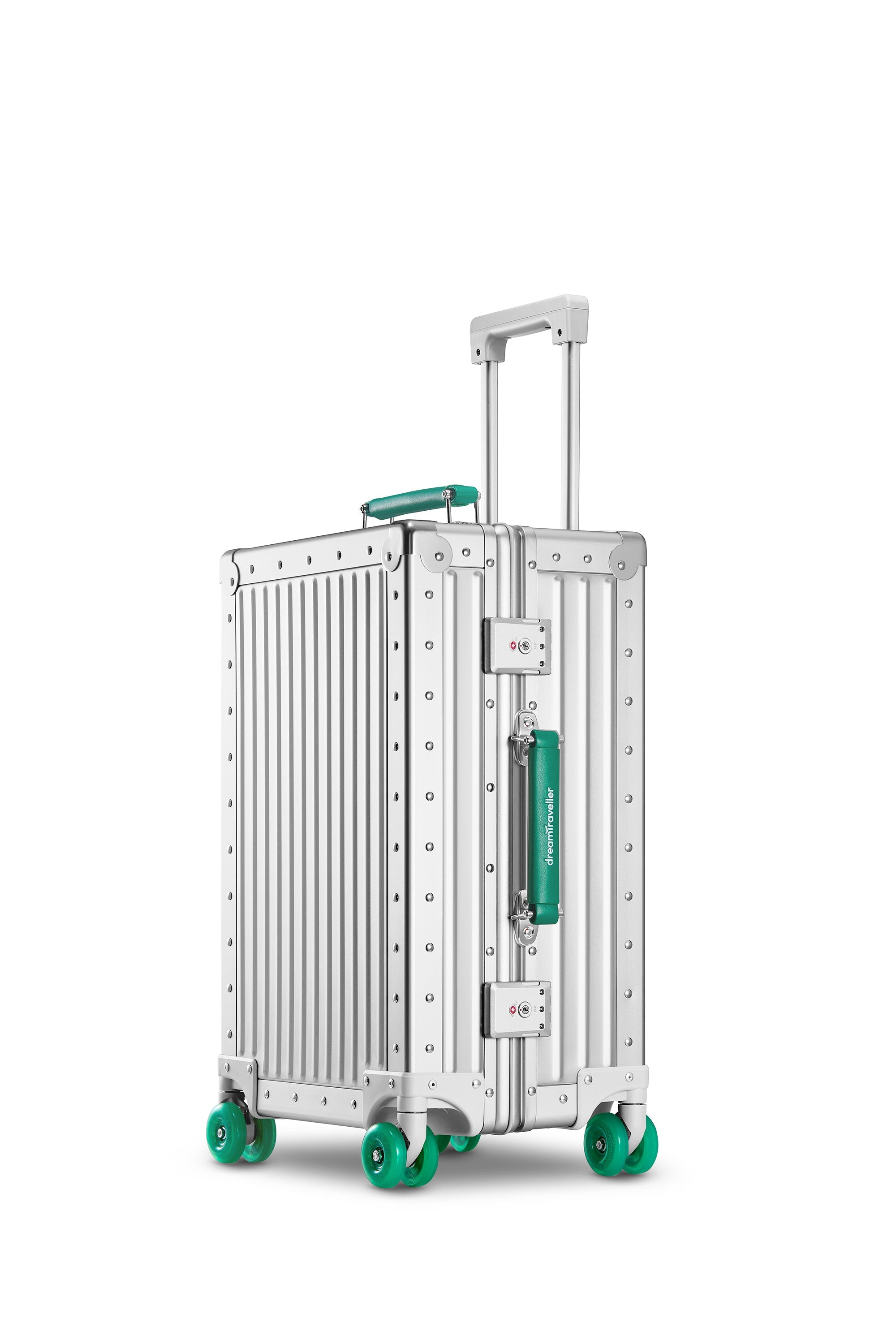 Nobl Travel Aluminum Bigger Carry On Suitcase 22 Inch with TSA Locks and Laptop Compartment