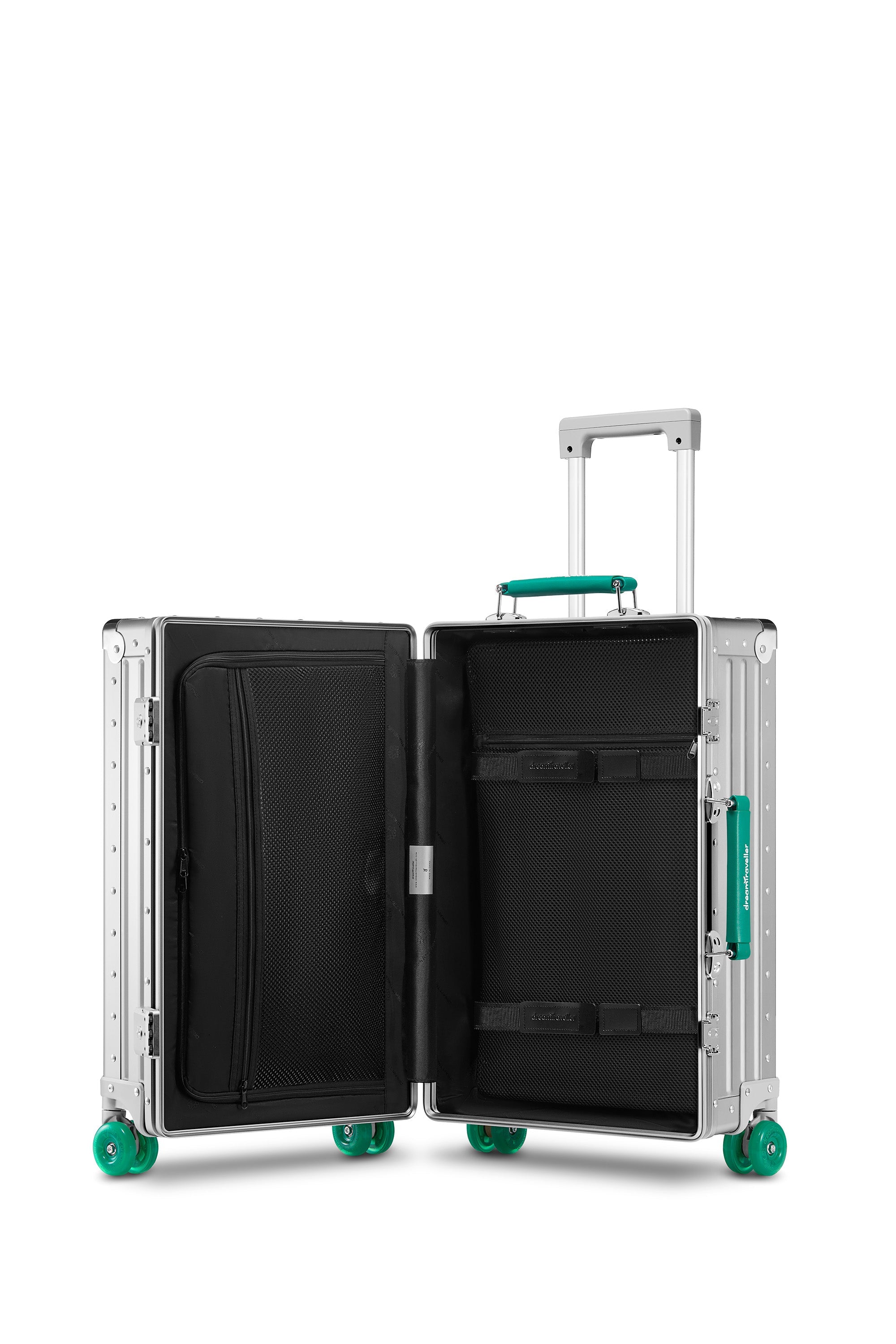 Nobl Travel Aluminum Bigger Carry On Suitcase 22 Inch with TSA Locks and Laptop Compartment