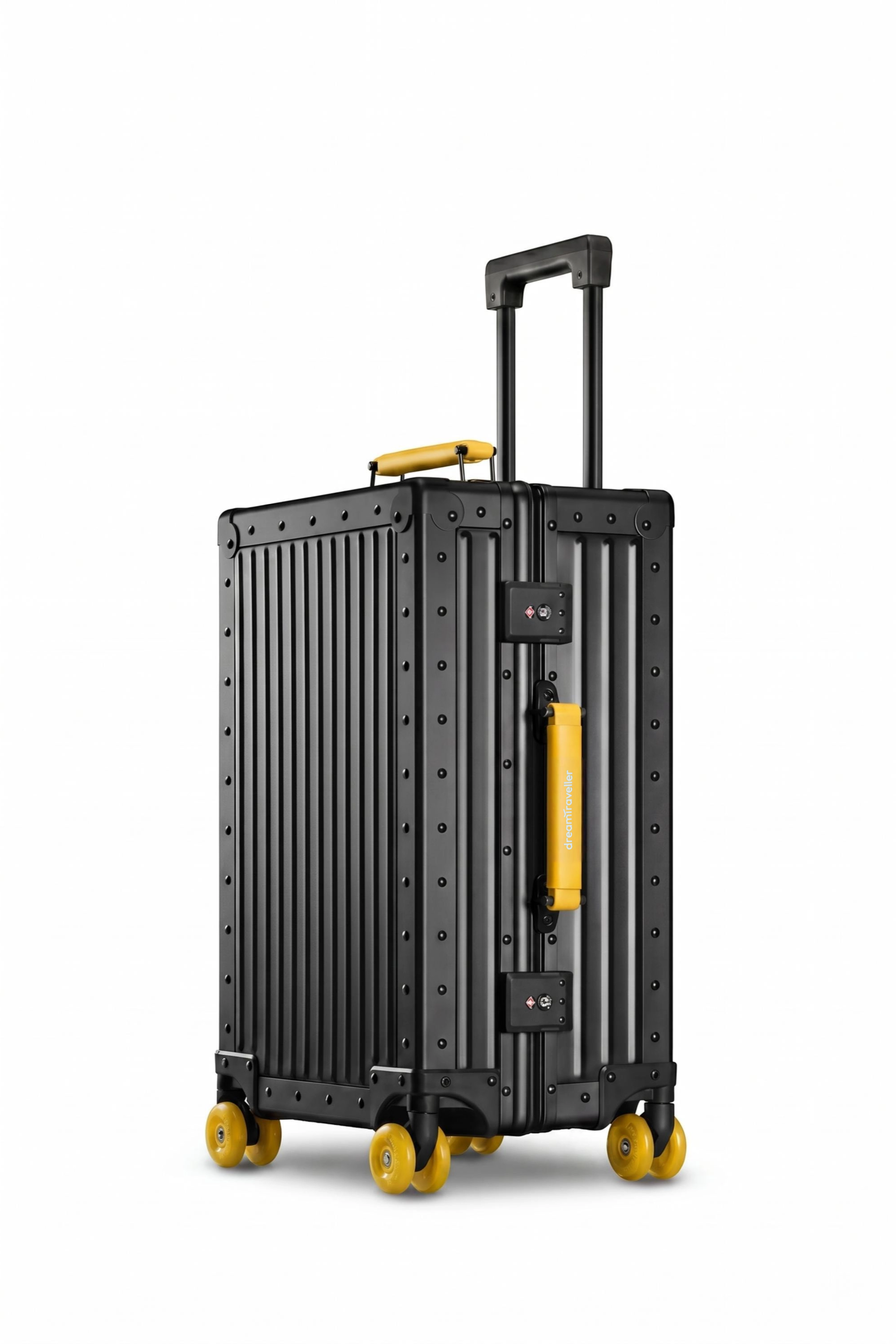 Nobl Travel Classic Aluminum Luggage Collection with Carry On and Checked Suitcases
