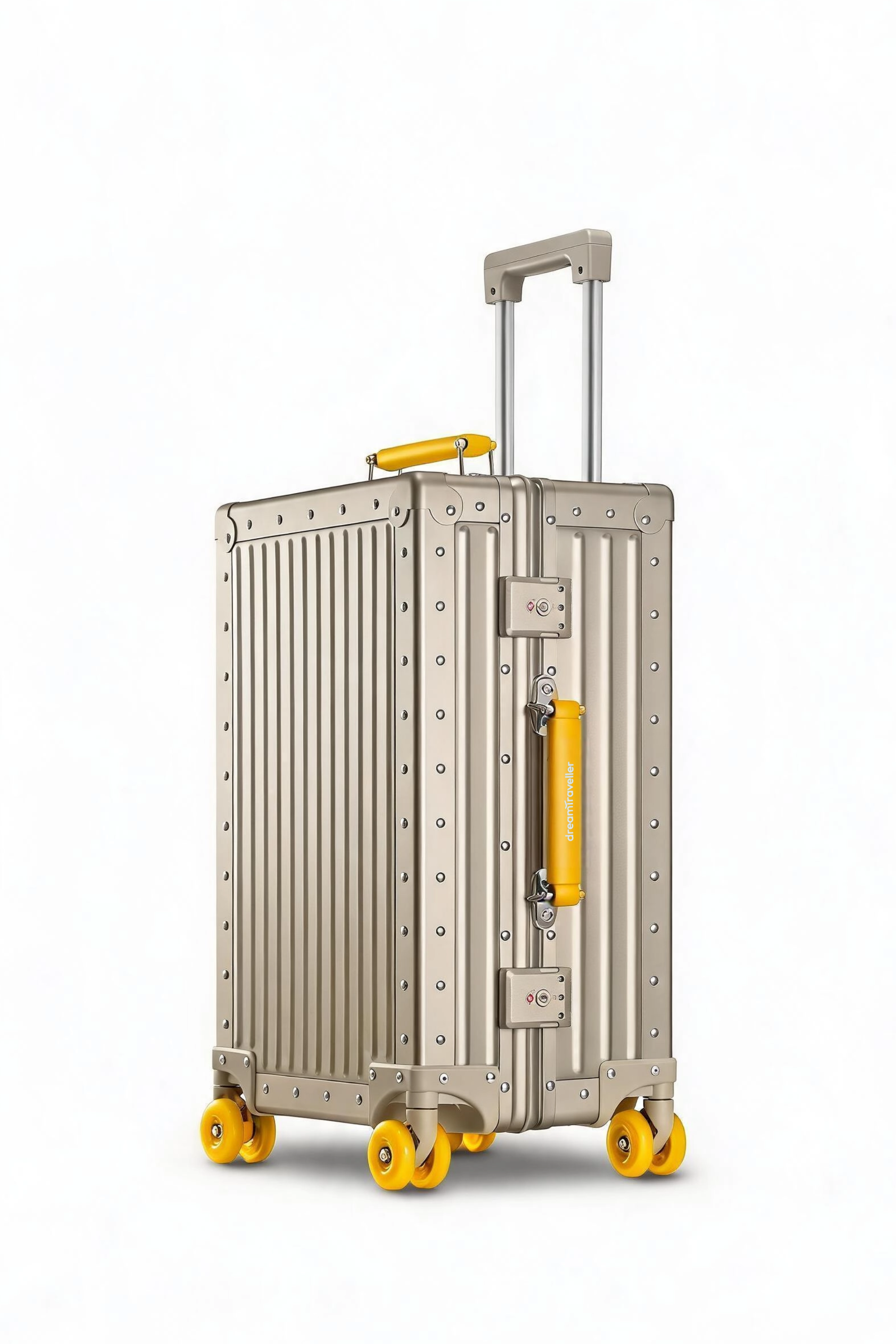 Nobl Travel Classic Aluminum Luggage Collection with Carry On and Checked Suitcases