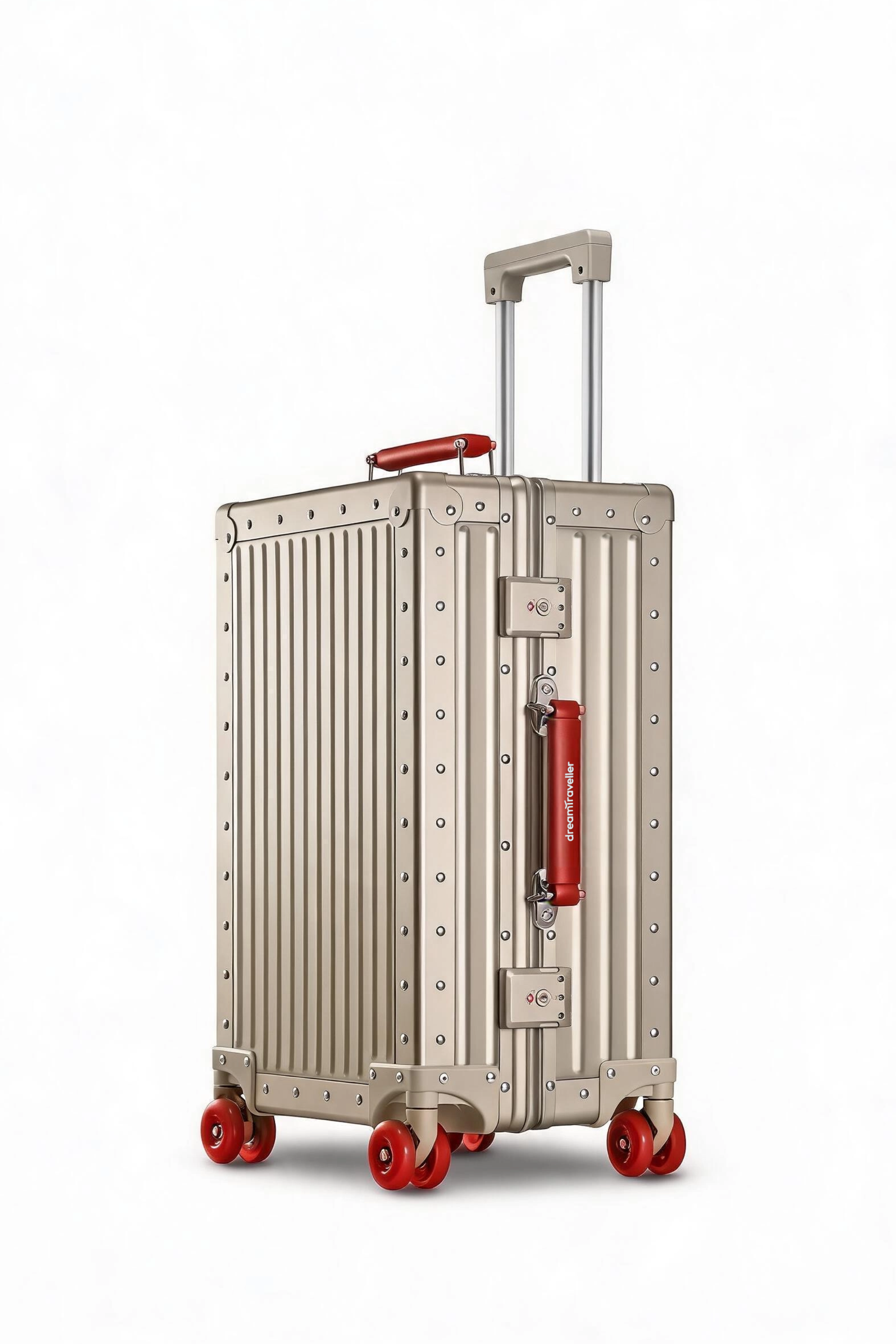 Nobl Travel Classic Aluminum Luggage Collection with Carry On and Checked Suitcases