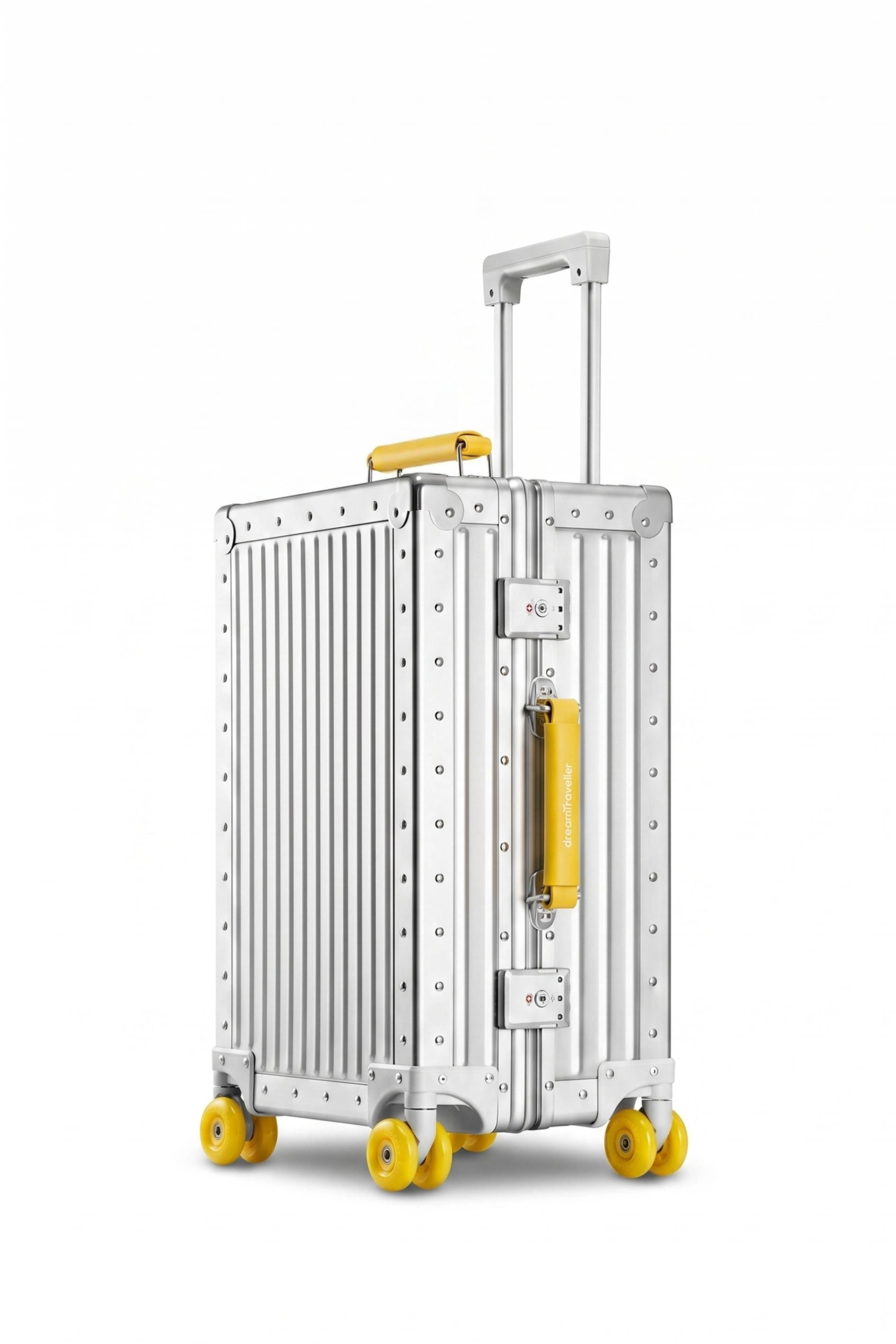 Nobl Travel Classic Aluminum Luggage Collection with Carry On and Checked Suitcases