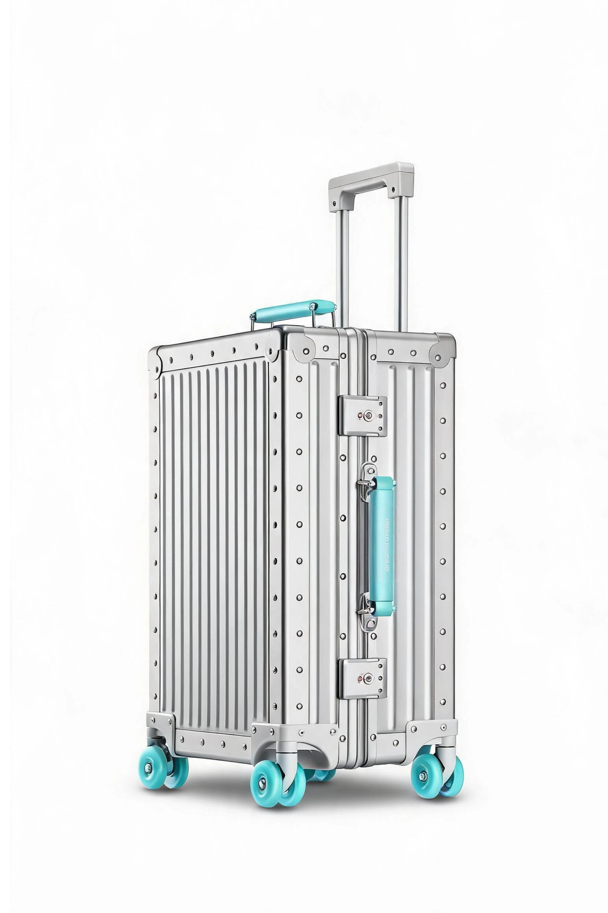 Nobl Travel Classic Aluminum Luggage Collection with Carry On and Checked Suitcases