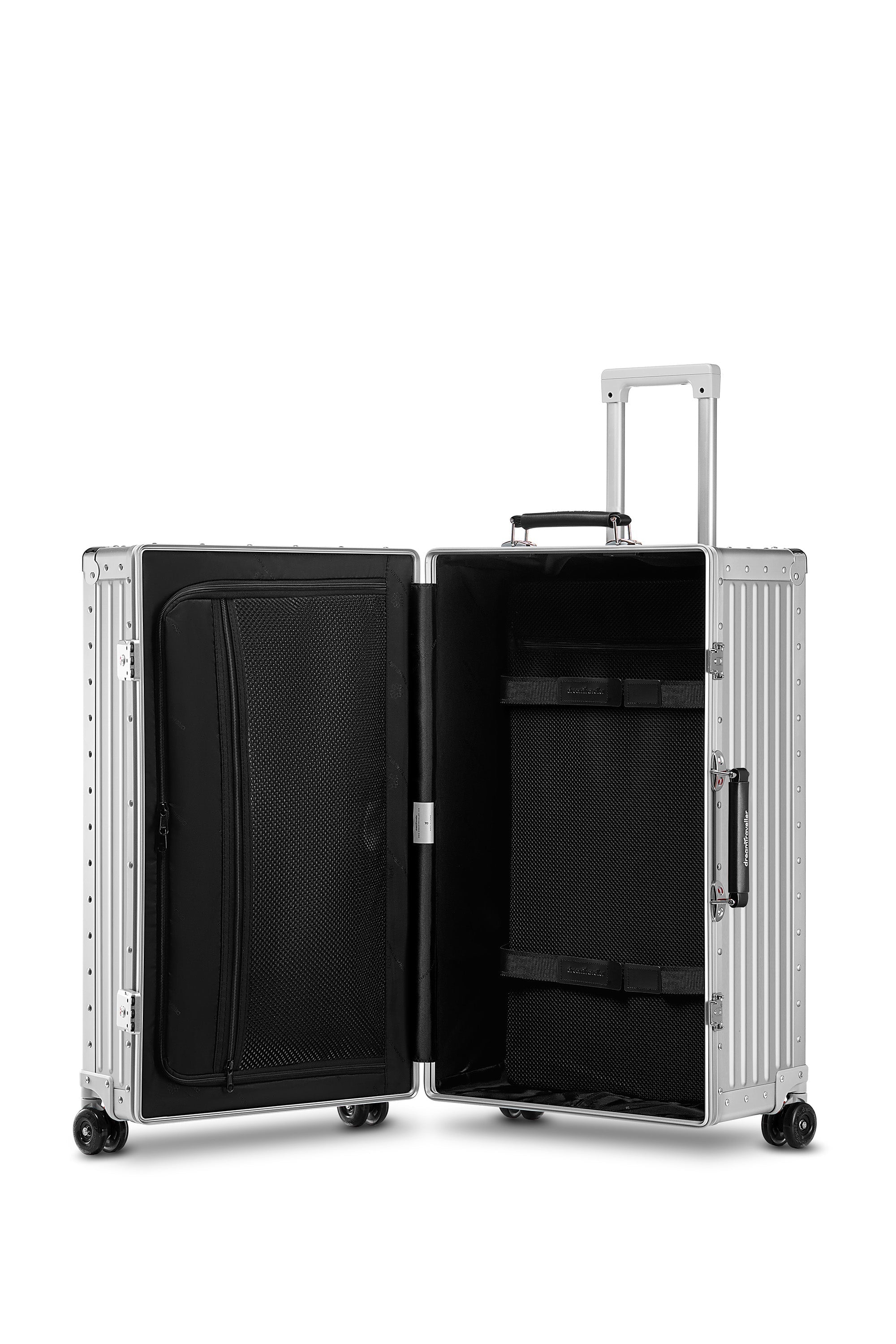 Nobl Travel Essential Aluminum Luggage Set 22 Inch Carry On and 28 Inch Checked Suitcase