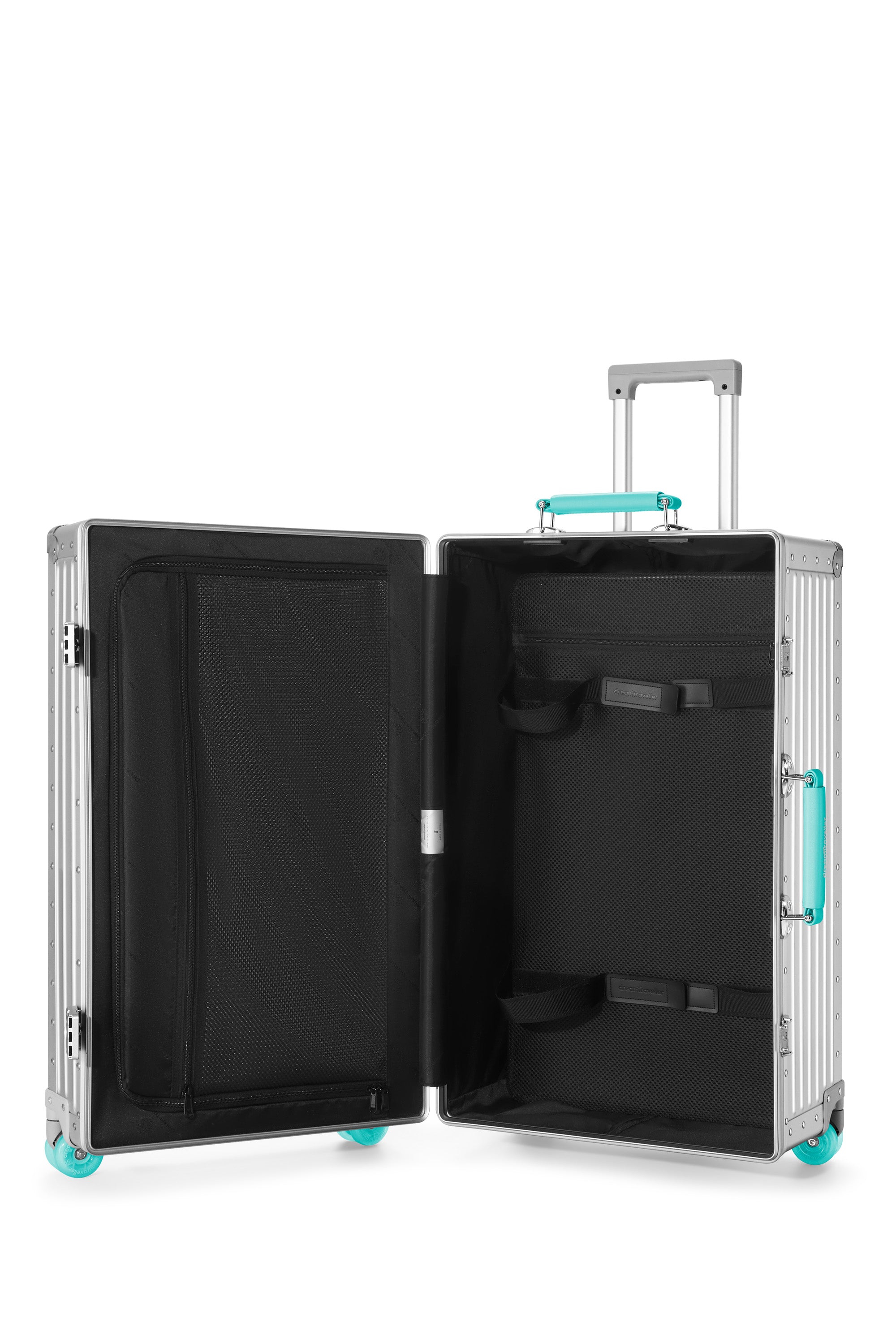 Nobl Travel Classic Aluminum Luggage Collection with Carry On and Checked Suitcases