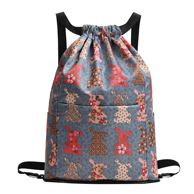 Nobl Travel Foldable Drawstring Backpack – Lightweight Large Capacity Travel & Sports Bag