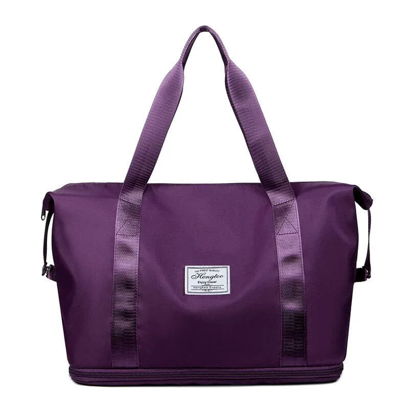 Nobl Travel Double Layer Travel Duffel Bag – Waterproof Wet & Dry Separation Gym and Weekend Bag
