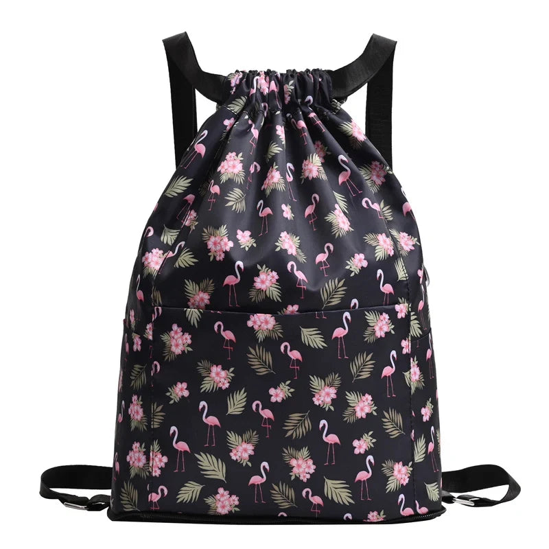 Nobl Travel Foldable Drawstring Backpack – Lightweight Large Capacity Travel & Sports Bag