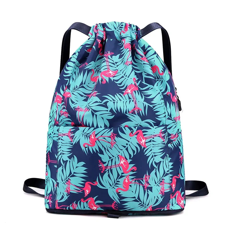 Nobl Travel Foldable Drawstring Backpack – Lightweight Large Capacity Travel & Sports Bag