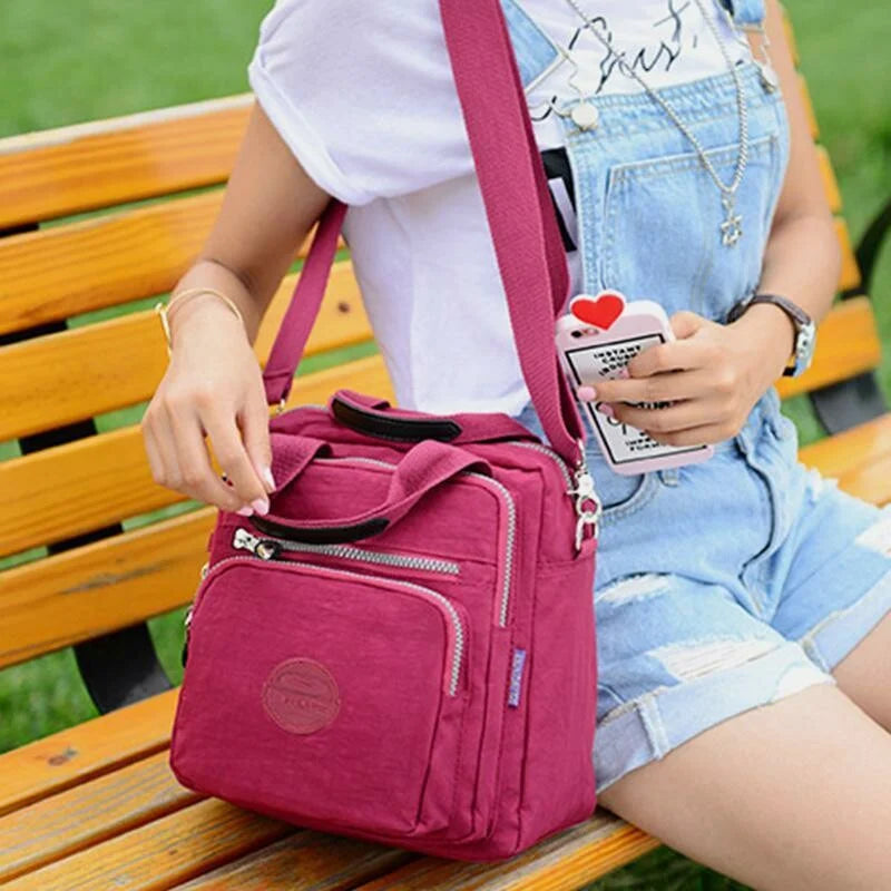 Nobl Travel Multifunctional Crossbody Bag – Lightweight Nylon Shoulder Bag for Everyday Use
