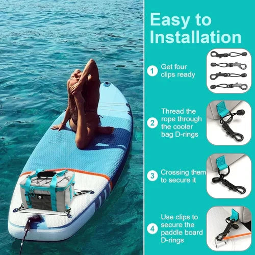Nobl Travel Paddleboard Cooler Deck Bag with Insulated Storage and Water Resistant Design