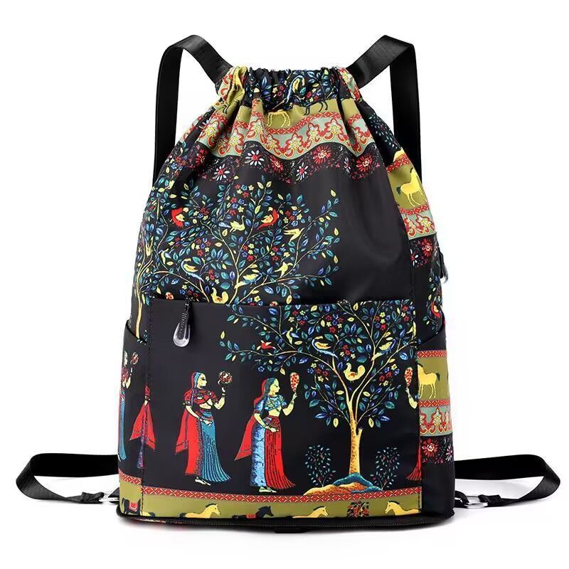 Nobl Travel Foldable Drawstring Backpack – Lightweight Large Capacity Travel & Sports Bag