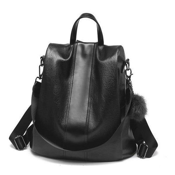Nobl Travel Anti Theft Women’s Backpack with Synthetic Leather and Multiple Compartments