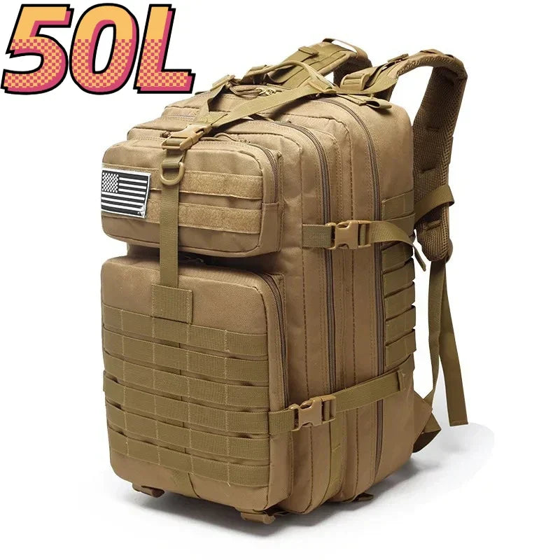 Waterproof Trekking Backpack for Outdoor Tactical Sports ,Camping .Hiking - Sturdy Rucksacks with Large Capacity