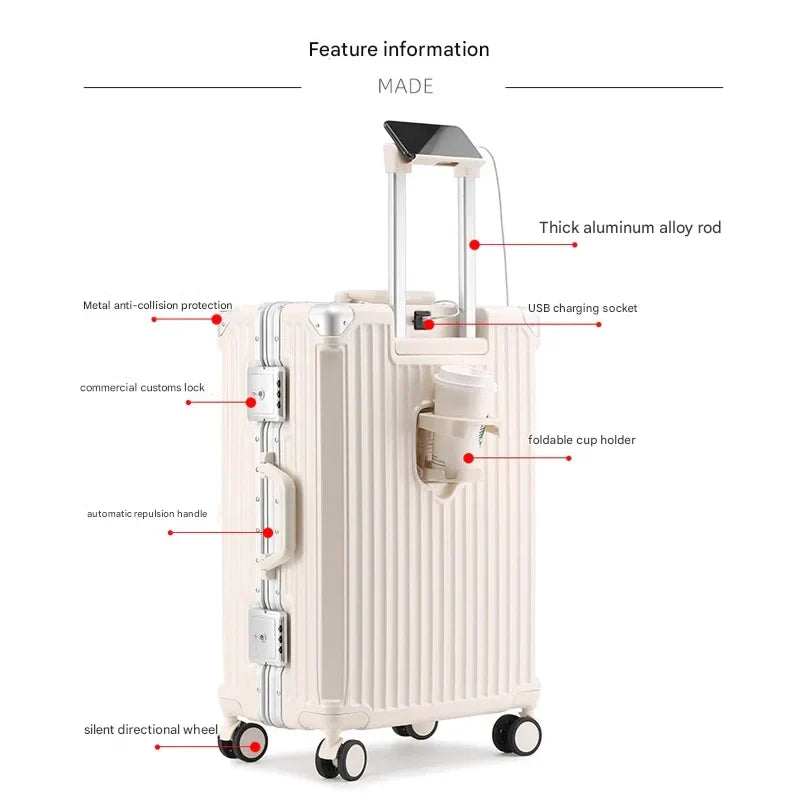 Hardshell Suitcase with Aluminum Frame – Tallinn