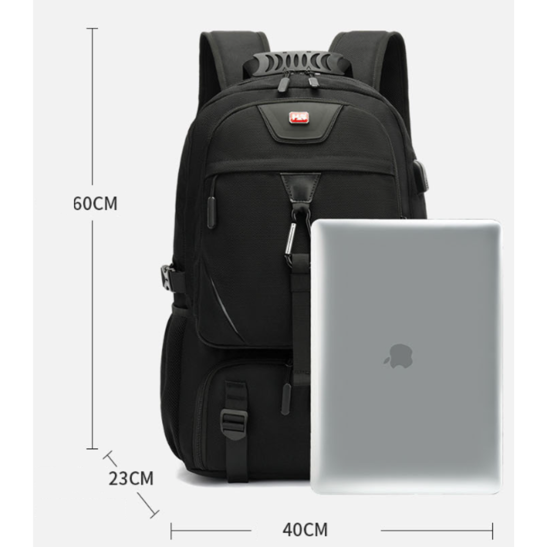 Nobl Travel 60L Expandable Outdoor Travel Backpack – Large Capacity Hiking & Camping Backpack