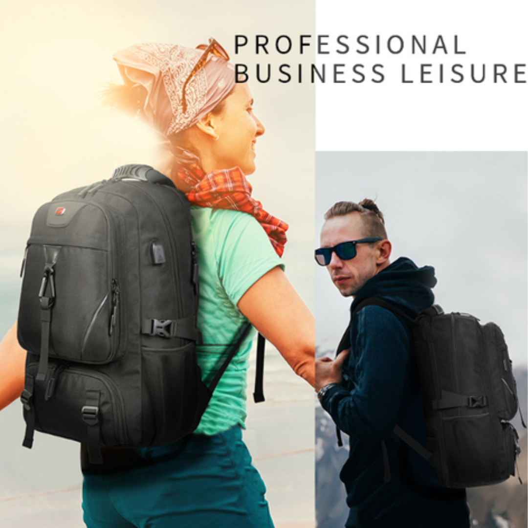 Nobl Travel 60L Expandable Outdoor Travel Backpack – Large Capacity Hiking & Camping Backpack