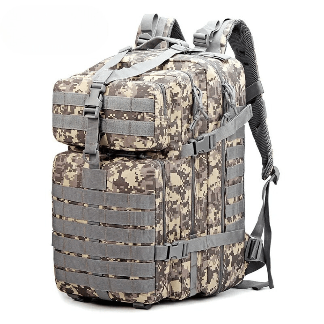 Nobl Travel 50L Tactical Backpack with Laptop Compartment and Water Resistant Nylon