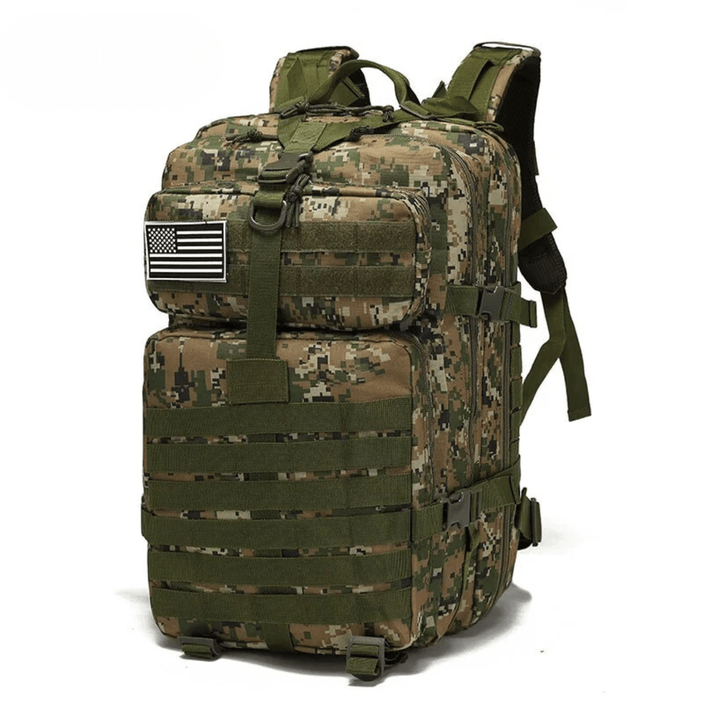 Nobl Travel 50L Tactical Backpack with Laptop Compartment and Water Resistant Nylon