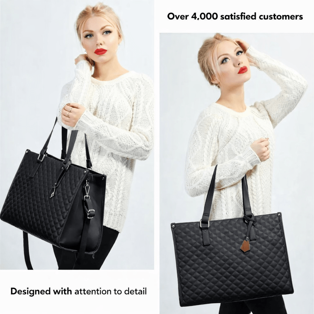 Nobl Travel Bagsball 2-in-1 Tote Bag with Insulated Lunch Compartment and Laptop Storage