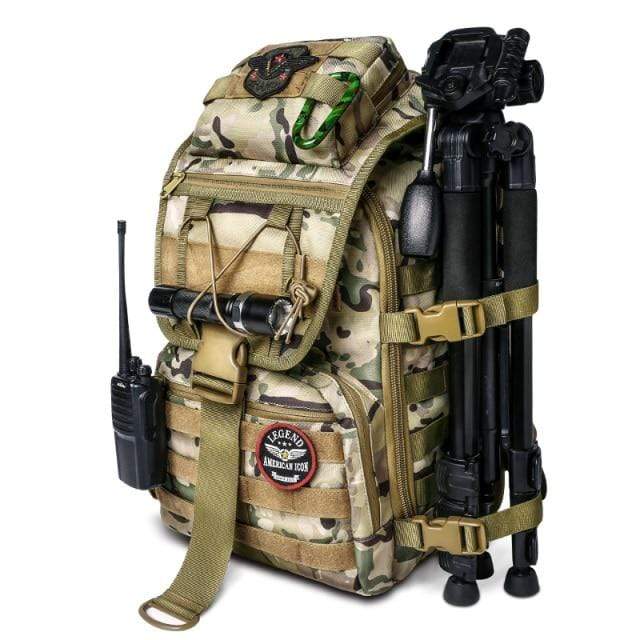 Nobl Travel Men’s Tactical Backpack – 40L Waterproof Hiking Backpack with Multi-Pocket Storage