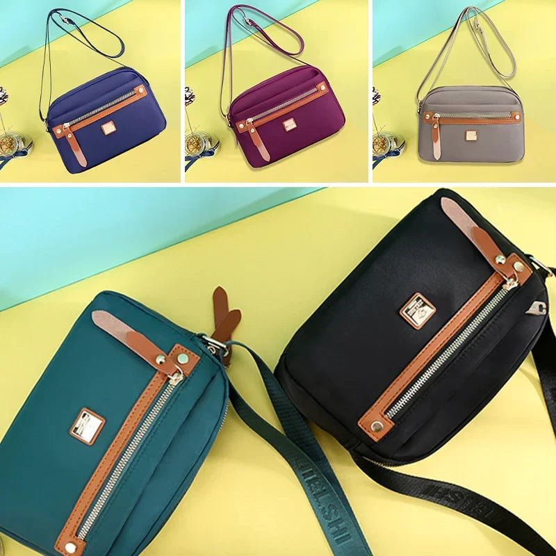 Nobl Travel Nylon Crossbody Bag – Lightweight Waterproof Shoulder Bag for Women