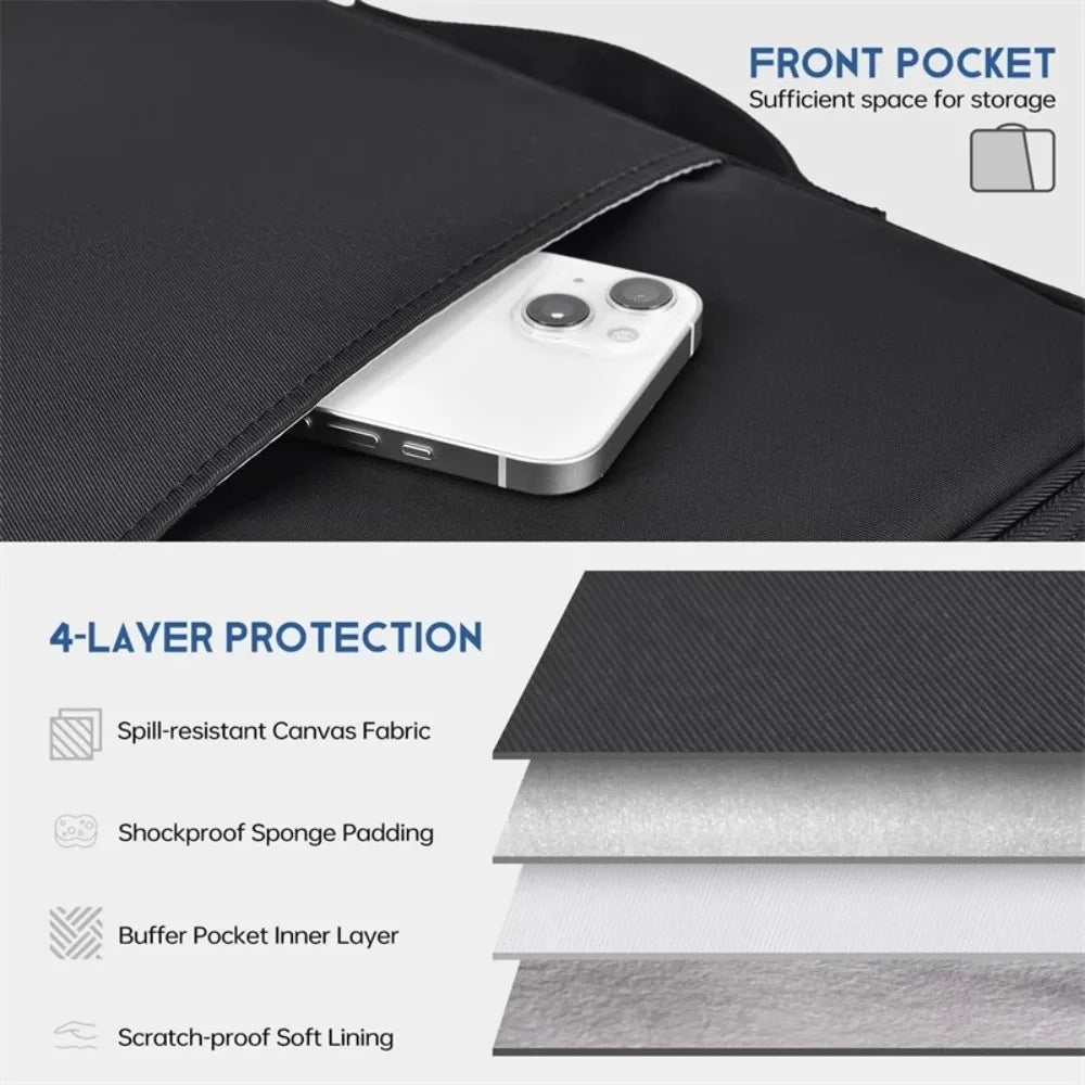 Nobl Travel Waterproof Laptop Sleeve with Shockproof Protection