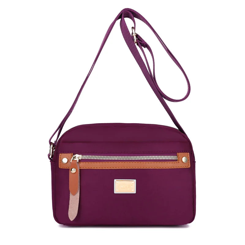 Nobl Travel Nylon Crossbody Bag – Lightweight Waterproof Shoulder Bag for Women