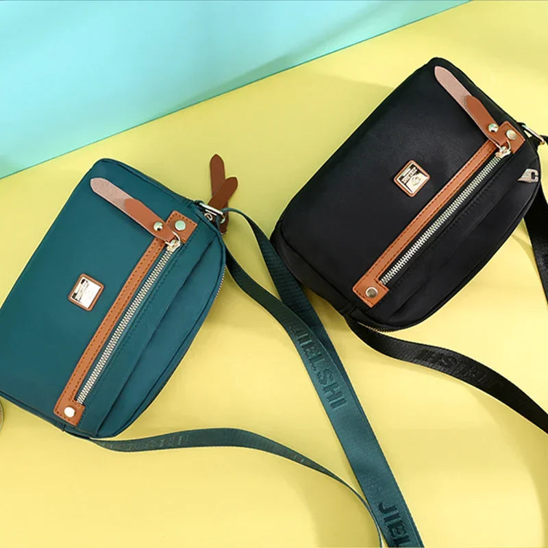 Nobl Travel Nylon Crossbody Bag – Lightweight Waterproof Shoulder Bag for Women