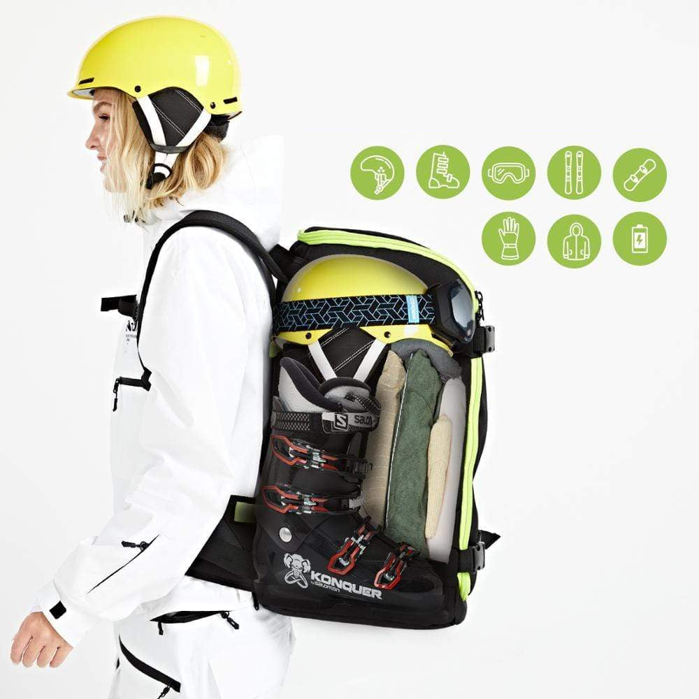 Nobl Travel Ski Snowboard Backpack Bag – 50L Large Capacity Winter Sports Gear Backpack