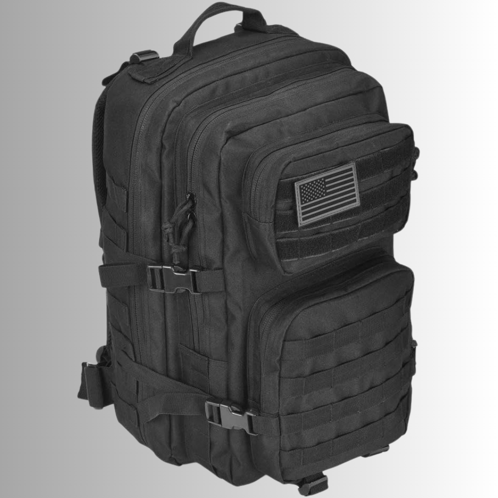 Nobl Travel 40L Tactical Backpack with MOLLE System and Water Resistant Oxford Fabric