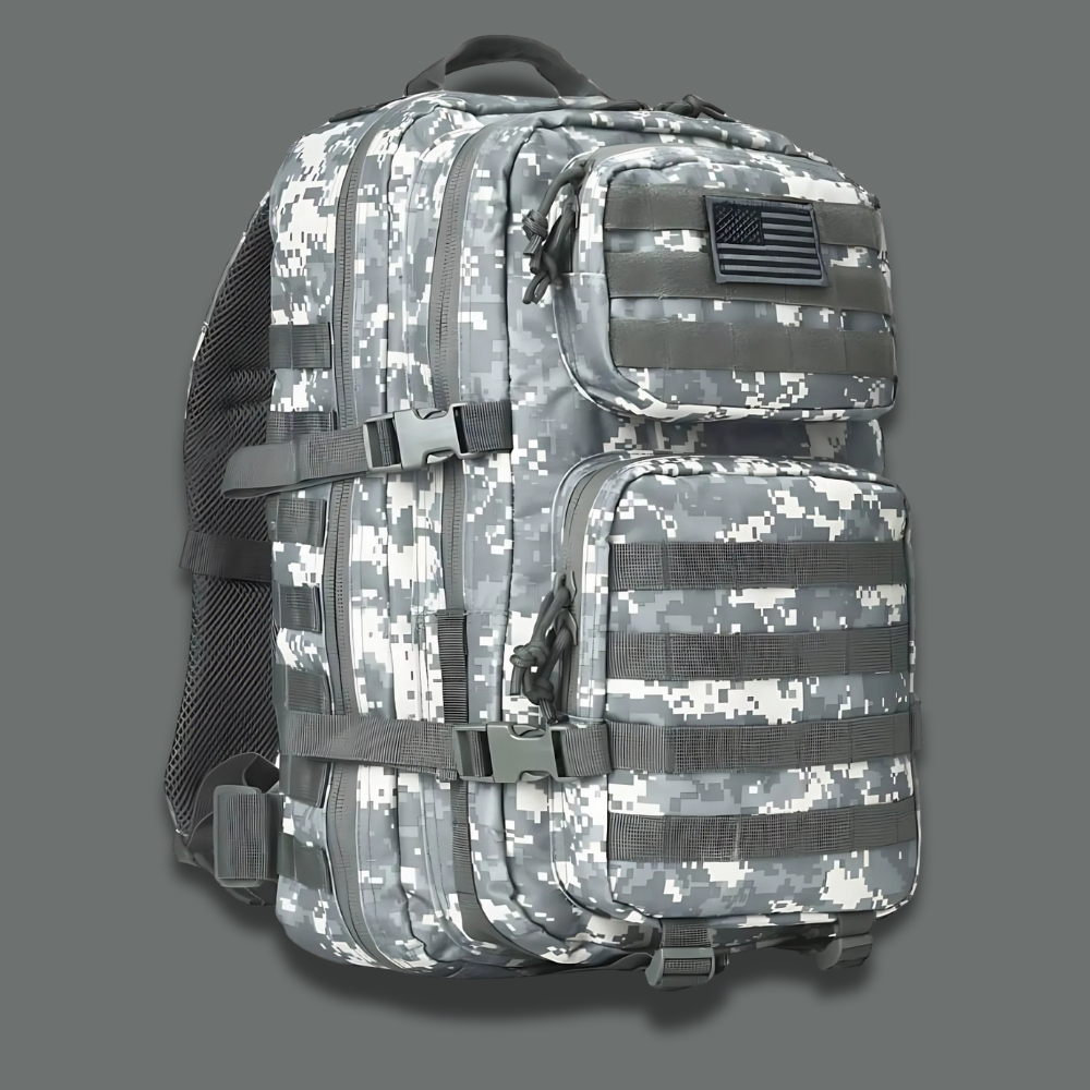 Nobl Travel 40L Tactical Backpack with MOLLE System and Water Resistant Oxford Fabric