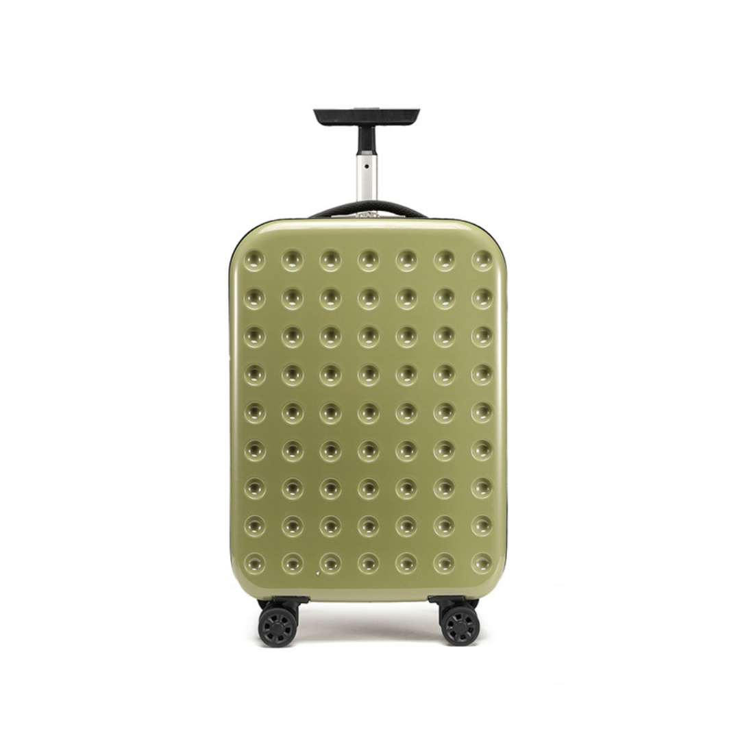 Nobl Travel 360° Foldable Carry On Suitcase 20 Inch with Spinner Wheels and Combination Lock