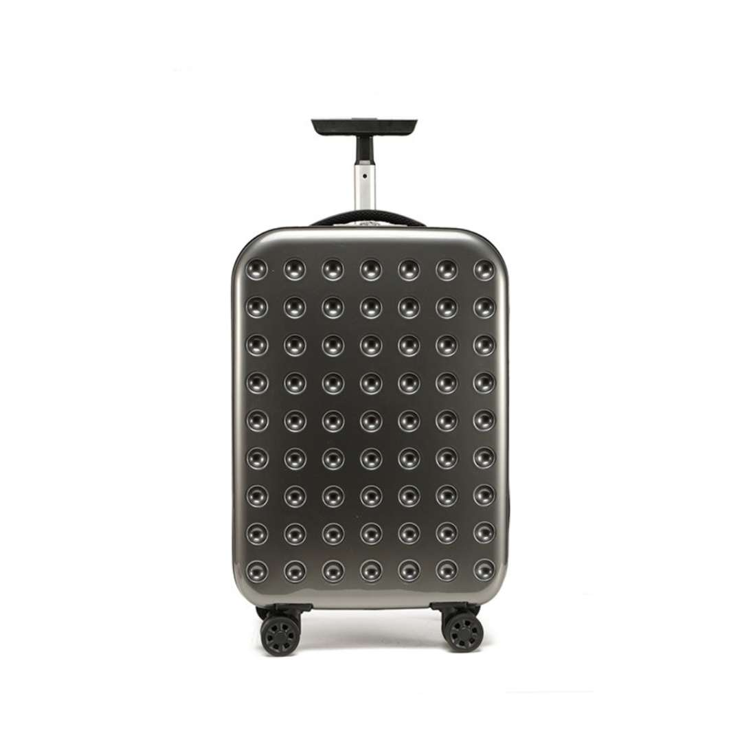 Nobl Travel 360° Foldable Carry On Suitcase 20 Inch with Spinner Wheels and Combination Lock