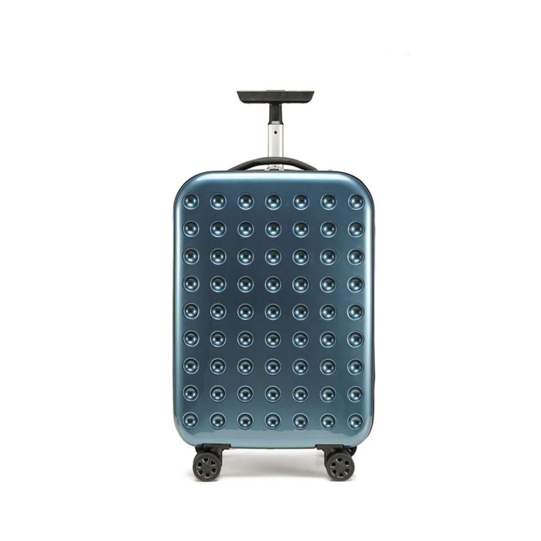 Nobl Travel 360° Foldable Carry On Suitcase 20 Inch with Spinner Wheels and Combination Lock
