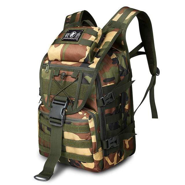 Nobl Travel Men’s Tactical Backpack – 40L Waterproof Hiking Backpack with Multi-Pocket Storage
