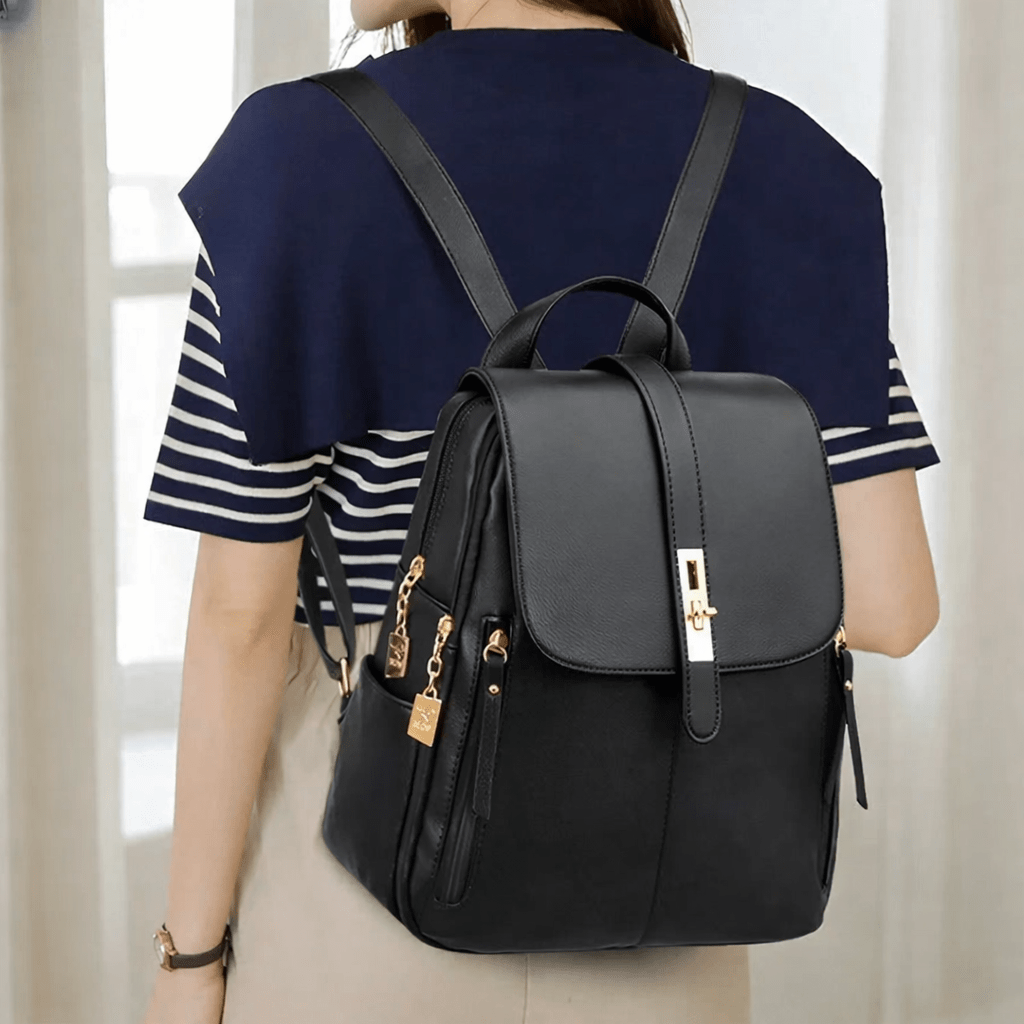 Nobl Travel LuxeMate Women’s Backpack with Multi-Compartment Design and Laptop Storage