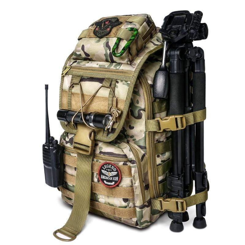 Nobl Travel Men’s Tactical Backpack – 40L Waterproof Hiking Backpack with Multi-Pocket Storage