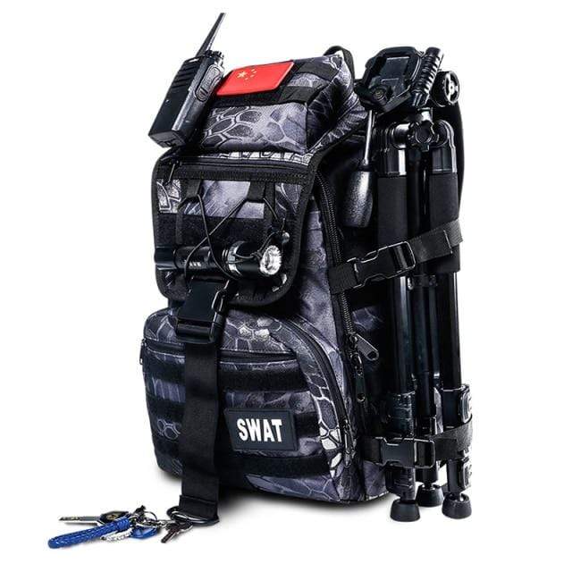 Nobl Travel Men’s Tactical Backpack – 40L Waterproof Hiking Backpack with Multi-Pocket Storage