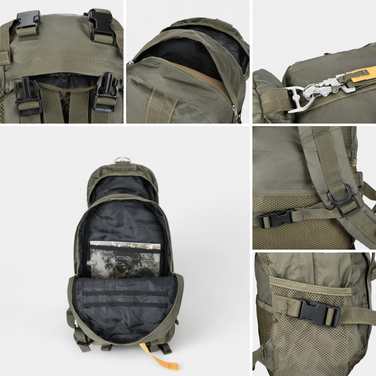 Nobl Travel 30L Tactical Backpack with Water Resistant Nylon and Multiple Pockets