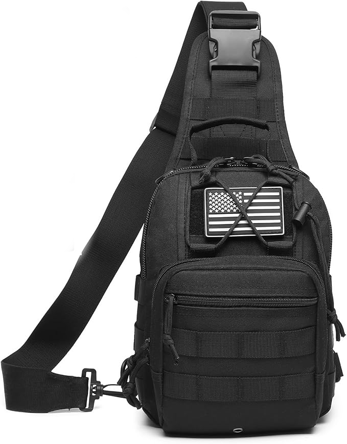 Nobl Travel EDC Tactical Sling Bag – Lightweight Waterproof Shoulder Backpack for Outdoor & Everyday Carry