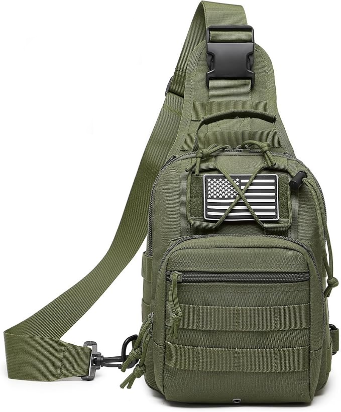 Nobl Travel EDC Tactical Sling Bag – Lightweight Waterproof Shoulder Backpack for Outdoor & Everyday Carry