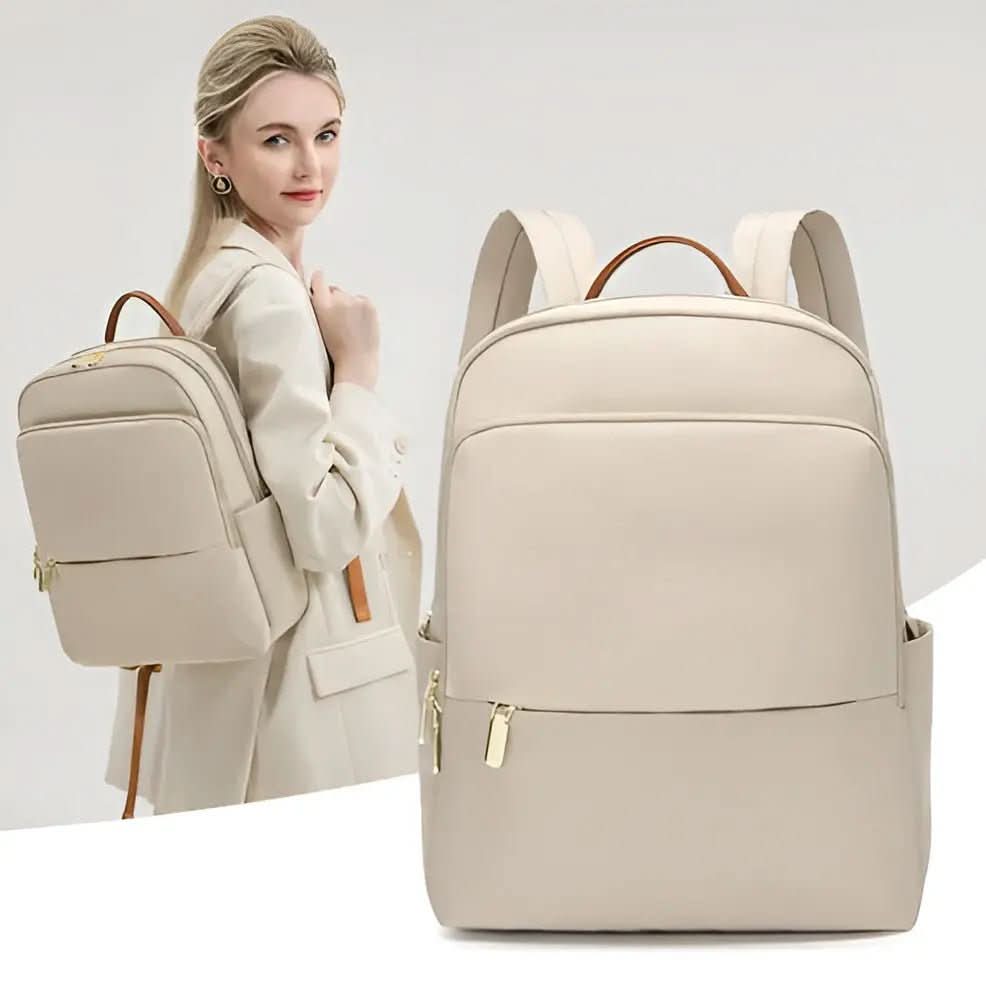 Nobl Travel Sophia Women’s Backpack with Laptop Compartment and Waterproof Oxford Fabric